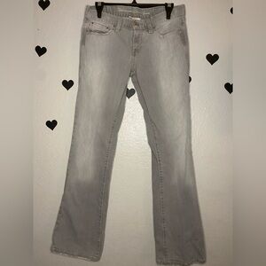 Levi’s 522 Extra Low Bootcut Jeans – Light Gray – W27 – Y2K